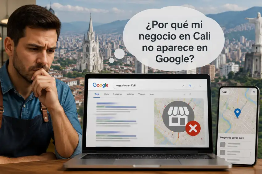 Por qué mi negocio en Cali no aparece en Google