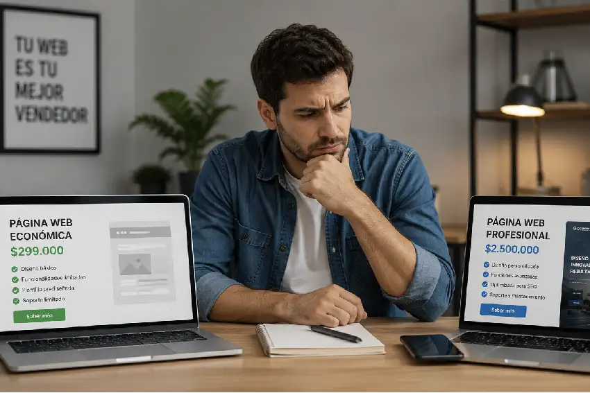como elegir entre una pagina web barata y una de mejor calidad